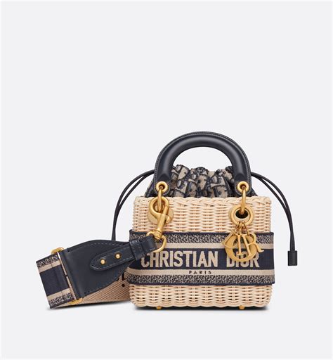 dior oblique vanity bag price|lady Dior wicker bag.